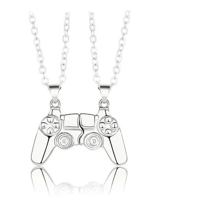 Game Controller Necklace for Couple Matching Console Handle Pendant for Best Friends Friendship Valentine's Gifts Him Her Lovers Les Bijoux Lili